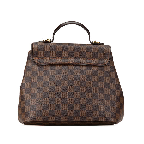 ルイ ヴィトン ダミエ ベルガモPM ハンドバッグ ショルダーバッグ 2WAY N41167 ブラウン PVC レザー レディース LOUIS VUITTON 【中古】