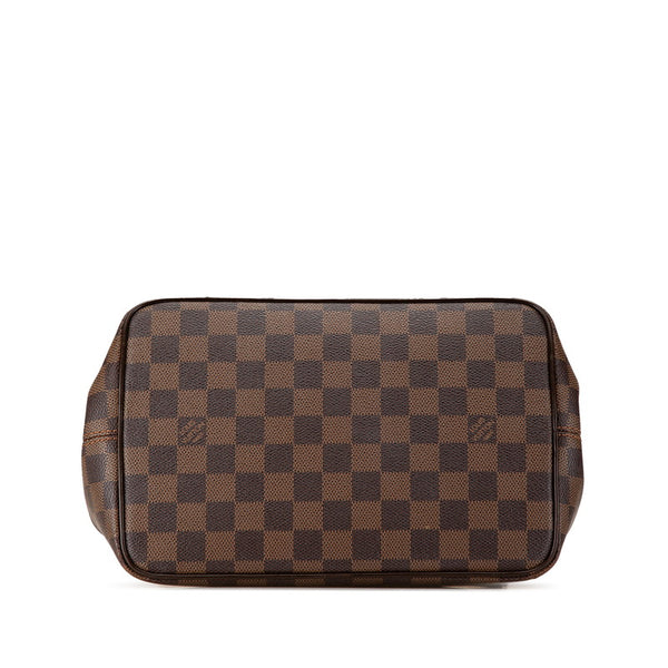 ルイ ヴィトン ダミエ ベルガモPM ハンドバッグ ショルダーバッグ 2WAY N41167 ブラウン PVC レザー レディース LOUIS VUITTON 【中古】