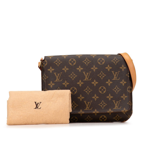 ルイ ヴィトン モノグラム ミュゼットタンゴ ショート ショルダーバッグ M51257 ブラウン PVC レザー レディース LOUIS VUITTON 【中古】