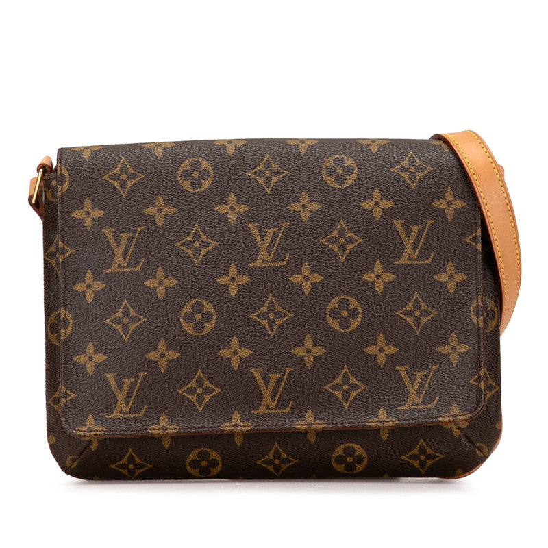 ルイ ヴィトン モノグラム ミュゼットタンゴ ショート ショルダーバッグ M51257 ブラウン PVC レザー レディース LOUIS VUITTON 【中古】