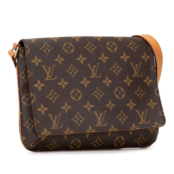 ルイ ヴィトン モノグラム ミュゼットタンゴ ショート ショルダーバッグ M51257 ブラウン PVC レザー レディース LOUIS VUITTON 【中古】