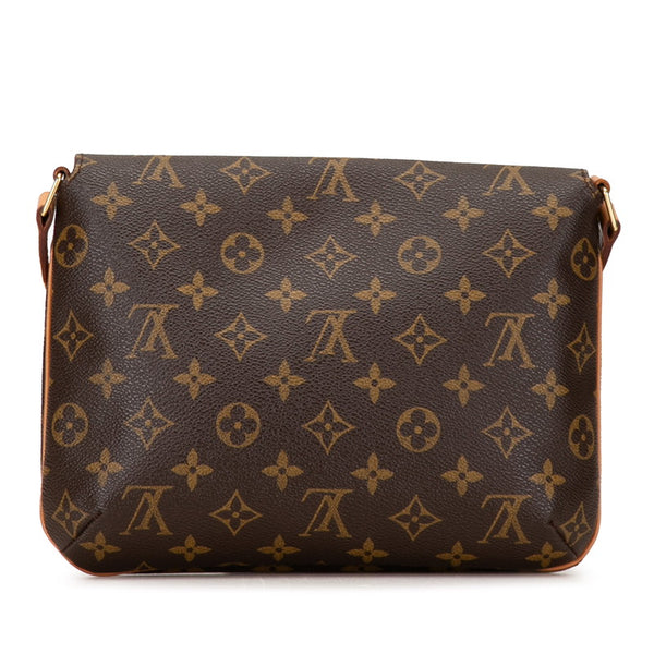 ルイ ヴィトン モノグラム ミュゼットタンゴ ショート ショルダーバッグ M51257 ブラウン PVC レザー レディース LOUIS VUITTON 【中古】