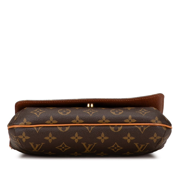 ルイ ヴィトン モノグラム ミュゼットタンゴ ショート ショルダーバッグ M51257 ブラウン PVC レザー レディース LOUIS VUITTON 【中古】