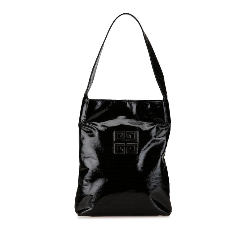 ジバンシー パイソン型押し ワンショルダーバッグ ブラック エナメル レディース Givenchy 【中古】