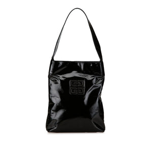 ジバンシー パイソン型押し ワンショルダーバッグ ブラック エナメル レディース Givenchy 【中古】