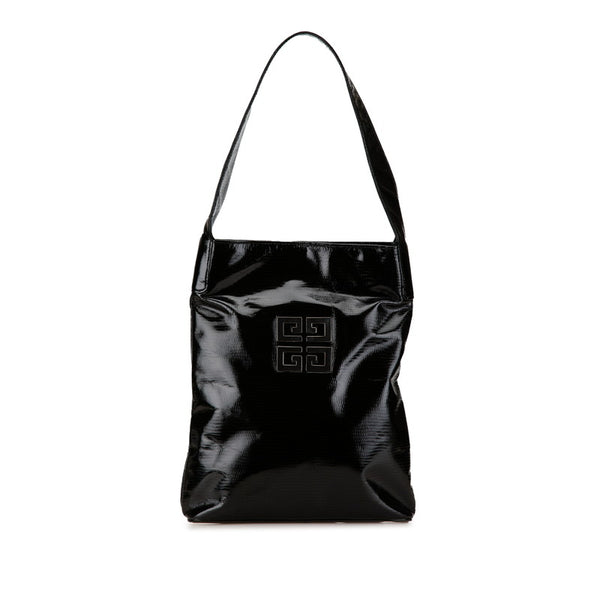 ジバンシー パイソン型押し ワンショルダーバッグ ブラック エナメル レディース Givenchy 【中古】