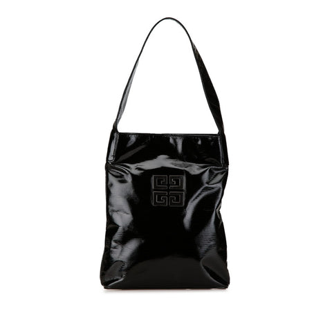 ジバンシー パイソン型押し ワンショルダーバッグ ブラック エナメル レディース Givenchy 【中古】