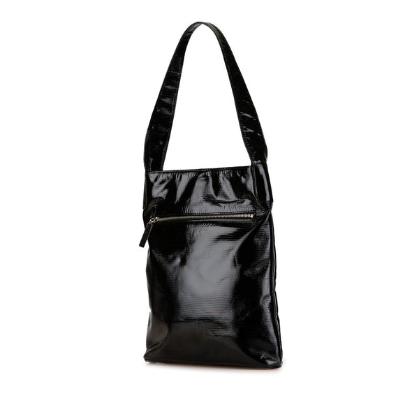 ジバンシー パイソン型押し ワンショルダーバッグ ブラック エナメル レディース Givenchy 【中古】
