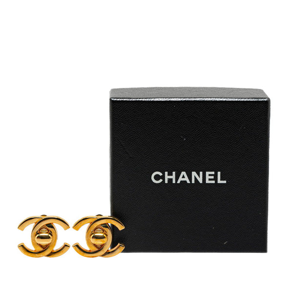 シャネル ヴィンテージ ココマーク ターンロック イヤリング ゴールド メッキ レディース CHANEL 【中古】