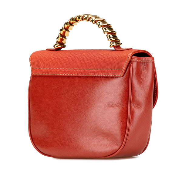 ロエベ ベラスケス ハンドバッグ ショルダーバッグ 2WAY レッド レザー レディース LOEWE 【中古】