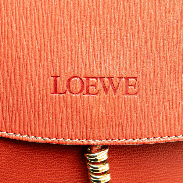 ロエベ ベラスケス ハンドバッグ ショルダーバッグ 2WAY レッド レザー レディース LOEWE 【中古】