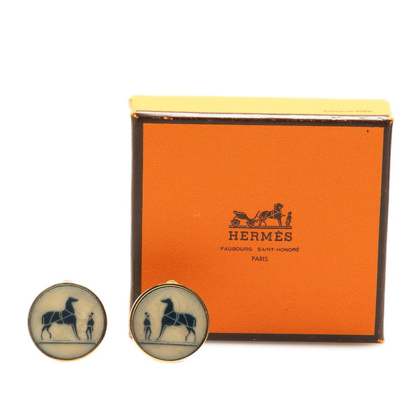 エルメス コロゾ イヤリング ゴールド メッキ レディース HERMES 【中古】