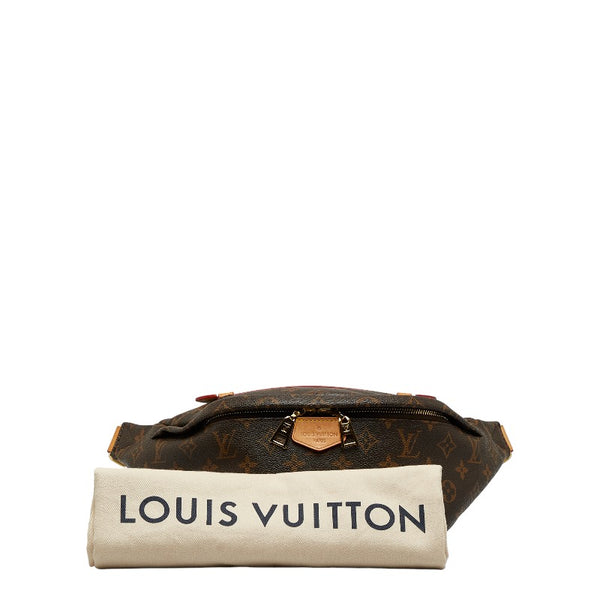 ルイ ヴィトン モノグラム バムバック ボディバッグ ウエストバッグ M43644 ブラウン PVC レザー レディース LOUIS VUITTON 【中古】