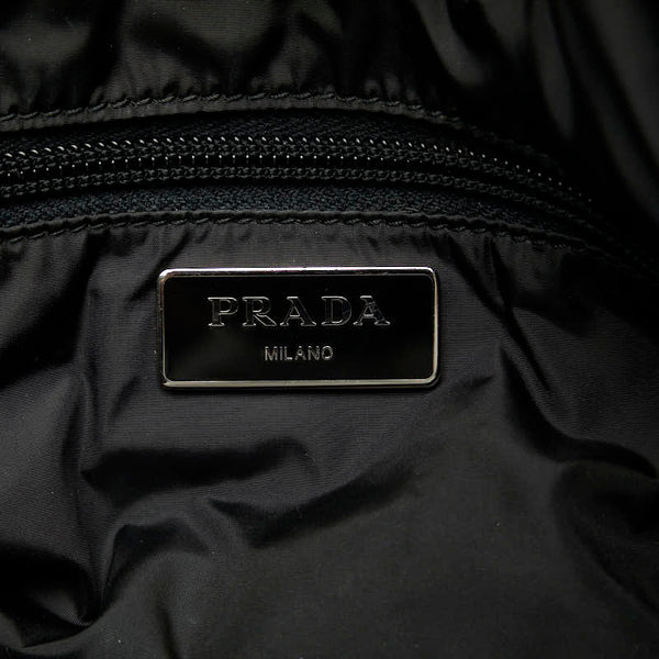 プラダ ラビット ウサギ トートバッグ ショルダーバッグ 2WAY ブラック レッド ナイロン レディース PRADA 【中古】