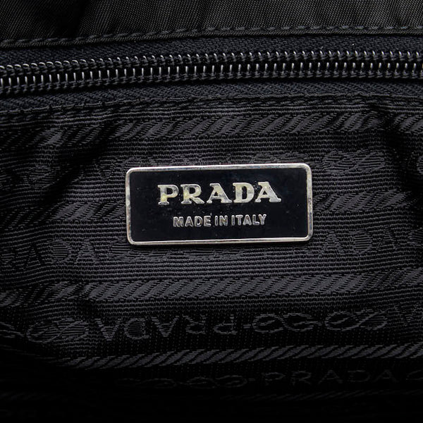 プラダ ヴィアッジョ メッセンジャーバッグ 斜め掛け ショルダーバッグ V165 ブラック ナイロン レザー レディース PRADA 【中古】