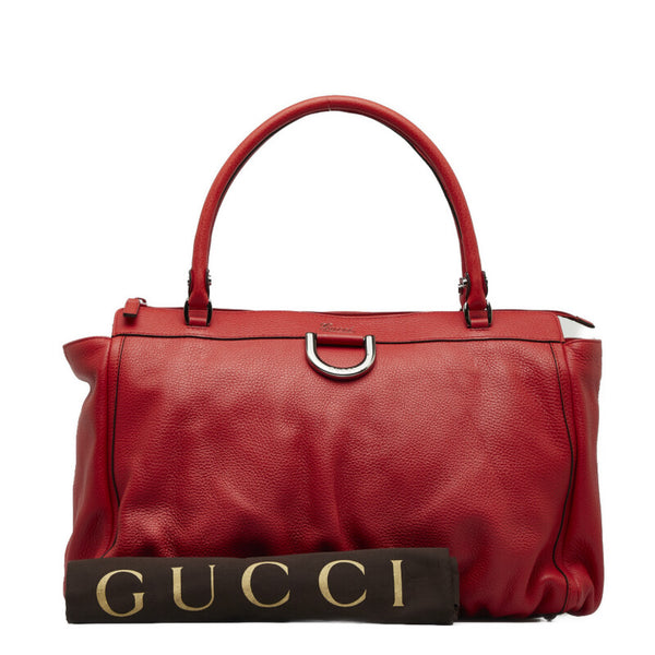 グッチ アビー トートバッグ ショルダーバッグ 341491 レッド レザー レディース GUCCI 【中古】