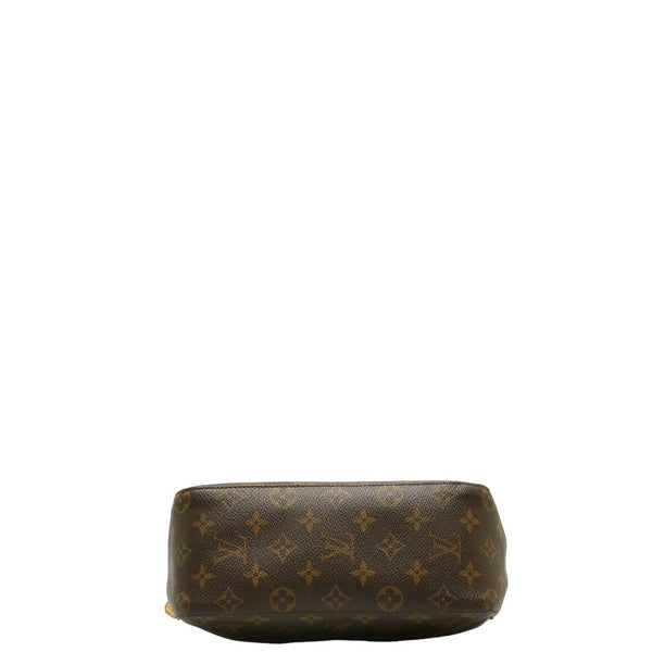 ルイ ヴィトン モノグラム ルーピングMM ショルダーバッグ ハンドバッグ M51146 ブラウン PVC レザー レディース LOUIS VUITTON 【中古】