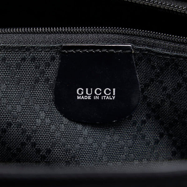 グッチ バンブー ハンドバッグ ショルダーバッグ 2WAY 002 2058 ブラック ナイロン レザー レディース GUCCI 【中古】