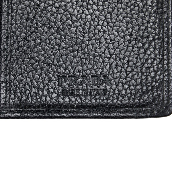 プラダ 長財布 ブラック レザー レディース PRADA 【中古】