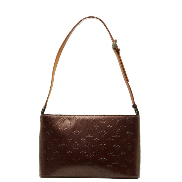 ルイ ヴィトン モノグラム マット アルストン ショルダーバッグ M55126 ヴィオレ パープル レザー レディース LOUIS VUITTON 【中古】