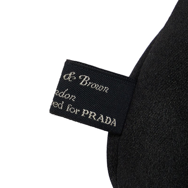 プラダ フラワー ショルダーバッグ ブルー オレンジ ナイロン レディース PRADA 【中古】