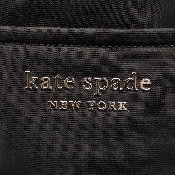 ケイトスペード ハンドバッグ トートバッグ PXRUB357 ブラック ナイロン レザー レディース Kate Spade 【中古】