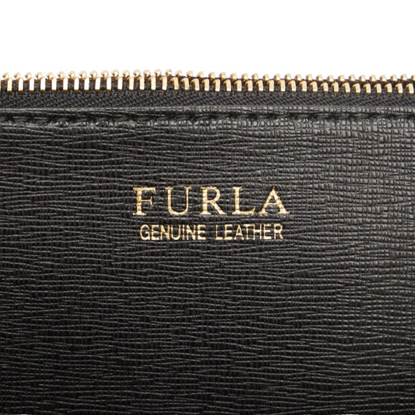 フルラ ワンショルダーバッグ ブラック レザー レディース Furla 【中古】