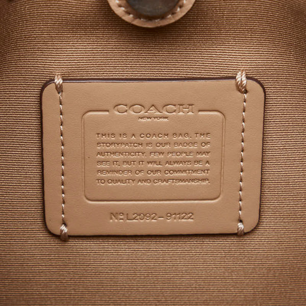 コーチ ハンドバッグ ショルダーバッグ 2WAY 91122 ピンク レザー レディース COACH 【中古】