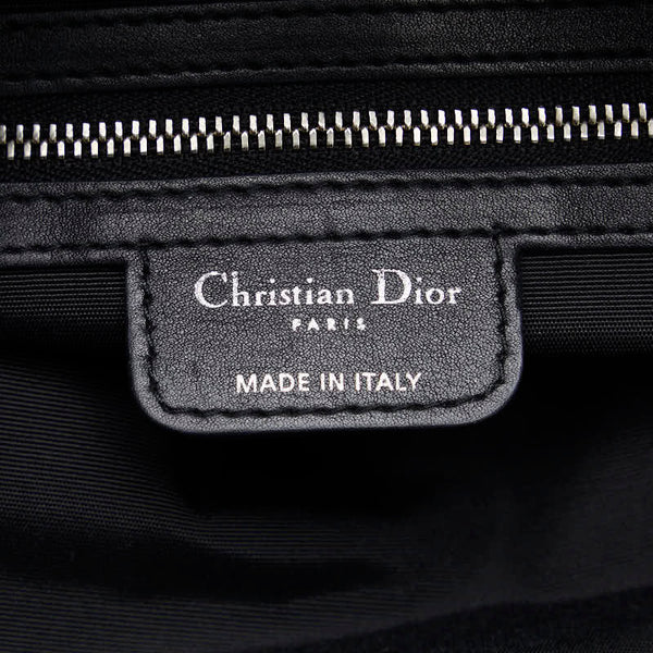 ディオール シャーリング ハンドバッグ ブラック レザー レディース Dior 【中古】