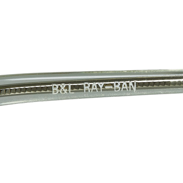 レイバン オーバル サングラス W1947 クリア ブラック プラスチック メンズ Ray-Ban 【中古】