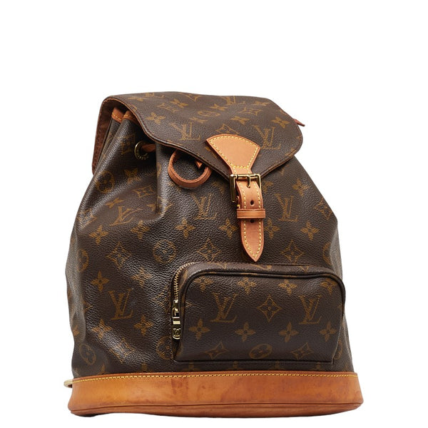 ルイ ヴィトン モノグラム モンスリPM リュック バックパック M51137 ブラウン PVC レザー レディース LOUIS VUITTON 【中古】