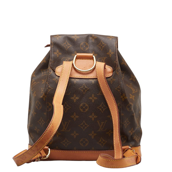 ルイ ヴィトン モノグラム モンスリPM リュック バックパック M51137 ブラウン PVC レザー レディース LOUIS VUITTON 【中古】