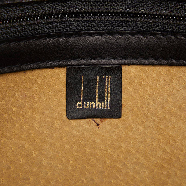 ダンヒル セカンドバッグ クラッチバッグ ブラック ゴールド レザー レディース Dunhill 【中古】