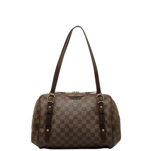 ルイ ヴィトン ダミエ リヴィントンGM ハンドバッグ ショルダーバッグ N41158 ブラウン PVC レザー レディース LOUIS VUITTON 【中古】