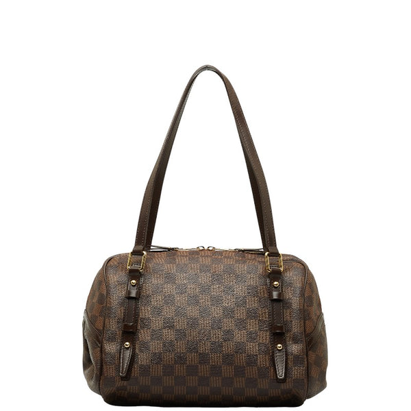 ルイ ヴィトン ダミエ リヴィントンGM ハンドバッグ ショルダーバッグ N41158 ブラウン PVC レザー レディース LOUIS VUITTON 【中古】