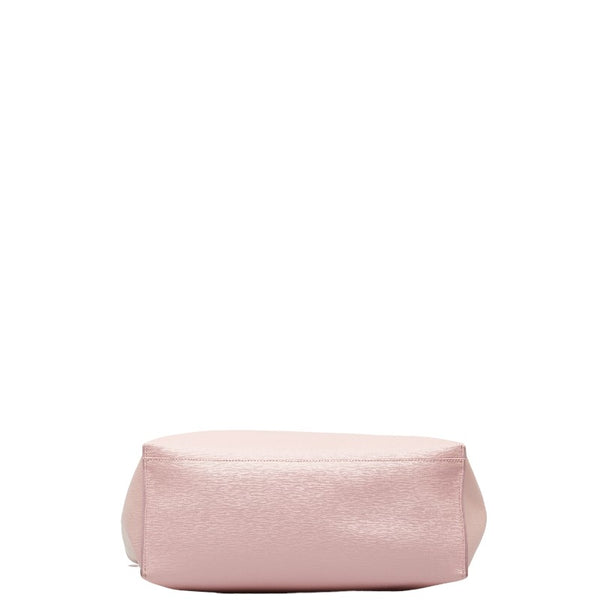 フルラ ロゴ トートバッグ ショルダーバッグ ピンク レザー レディース Furla 【中古】