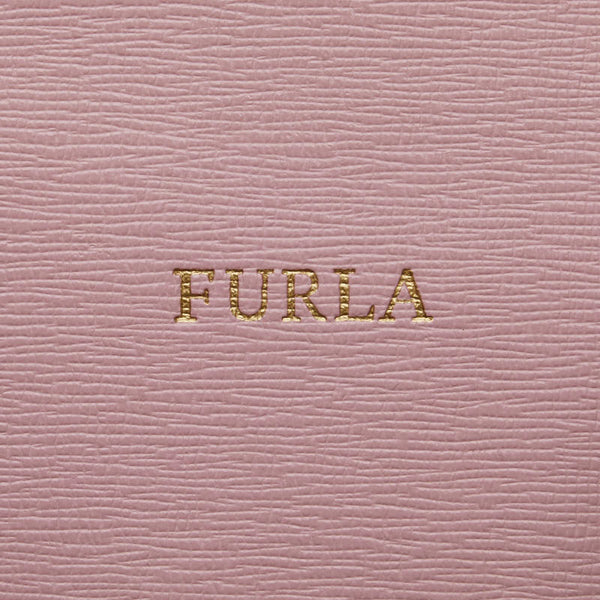 フルラ ロゴ トートバッグ ショルダーバッグ ピンク レザー レディース Furla 【中古】