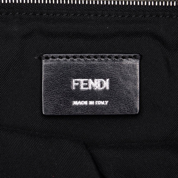 フェンディ モンスター バグズ トートバッグ 7VA432 ブラック ナイロン レザー レディース FENDI 【中古】