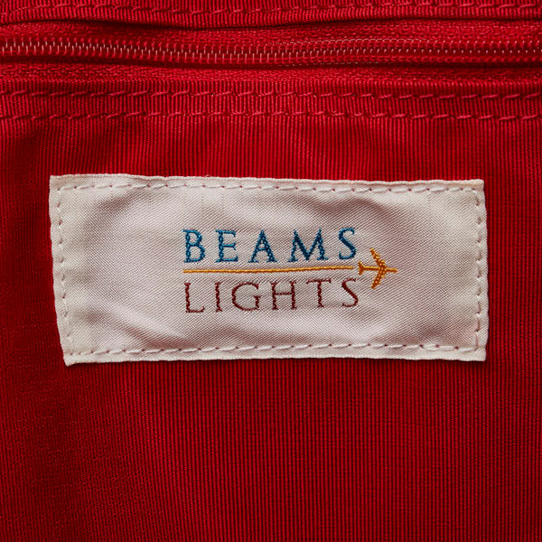 ビームスライツ トートバッグ ショルダーバッグ ネイビー レザー レディース BEAMS LIGHTS 【中古】