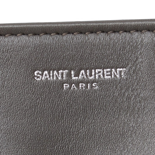 サンローラン リバーシブル スタッズ トートバッグ ショルダーバッグ 333099 グレー レザー レディース SAINT LAURENT 【中古】