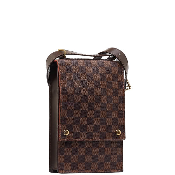 ルイ ヴィトン ダミエ ポートベロー ショルダーバッグ N45271 ブラウン PVC レザー レディース LOUIS VUITTON 【中古】