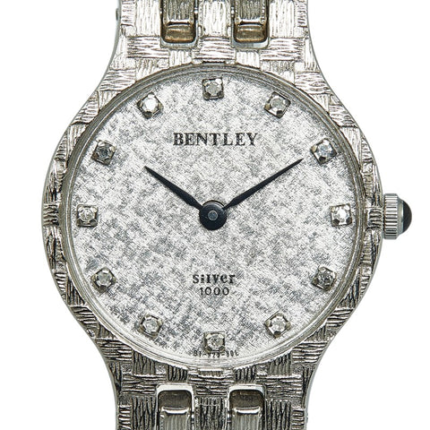BENTLEY ベントレー 腕時計 クオーツ シルバー文字盤 SV925 シルバー レディース 【中古】