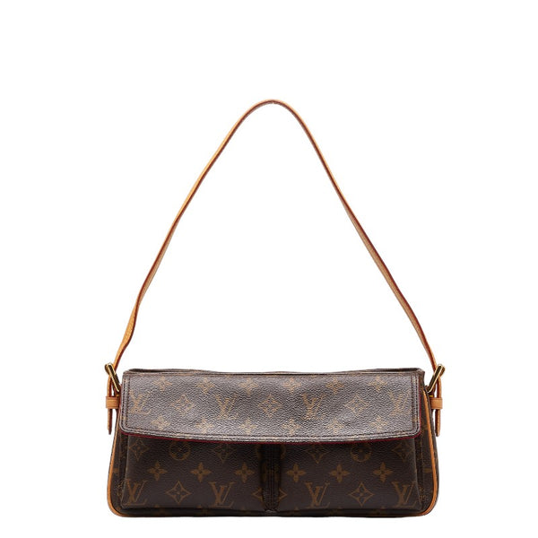 ルイ ヴィトン モノグラム ヴィバシテMM  ショルダーバッグ ハンドバッグ M51164 ブラウン PVC レザー レディース LOUIS VUITTON 【中古】