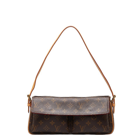 ルイ ヴィトン モノグラム ヴィバシテMM  ショルダーバッグ ハンドバッグ M51164 ブラウン PVC レザー レディース LOUIS VUITTON 【中古】