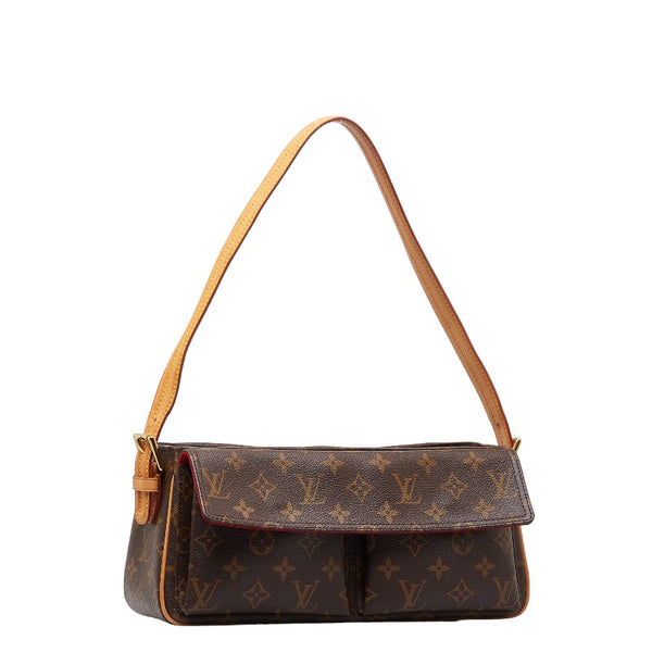 ルイ ヴィトン モノグラム ヴィバシテMM  ショルダーバッグ ハンドバッグ M51164 ブラウン PVC レザー レディース LOUIS VUITTON 【中古】