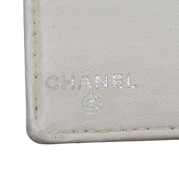 シャネル ココマーク カードケース カードホルダー ベージュ パテントレザー レディース CHANEL 【中古】