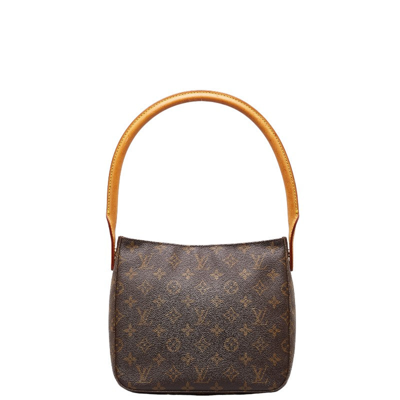 ルイ ヴィトン モノグラム ルーピングMM ショルダーバッグ ハンドバッグ M51146 ブラウン PVC レザー レディース LOUIS VUITTON 【中古】