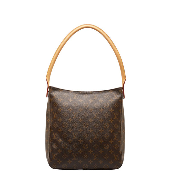 ルイ ヴィトン モノグラム ルーピングGM ショルダーバッグ M51145 ブラウン PVC レザー レディース LOUIS VUITTON 【中古】