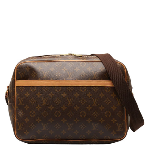 ルイ ヴィトン モノグラム リポーターGM ショルダーバッグ M45252 ブラウン PVC レザー レディース LOUIS VUITTON 【中古】