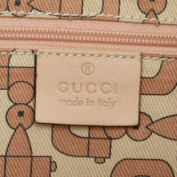 グッチ グッチシマ アビー 斜め掛け ショルダーバッグ 131326 ベージュ レザー レディース GUCCI 【中古】